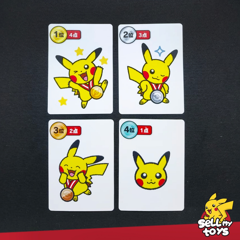Jual POKEMON Taruka card - Pikachu medal set 4 winner Red | Shopee ...