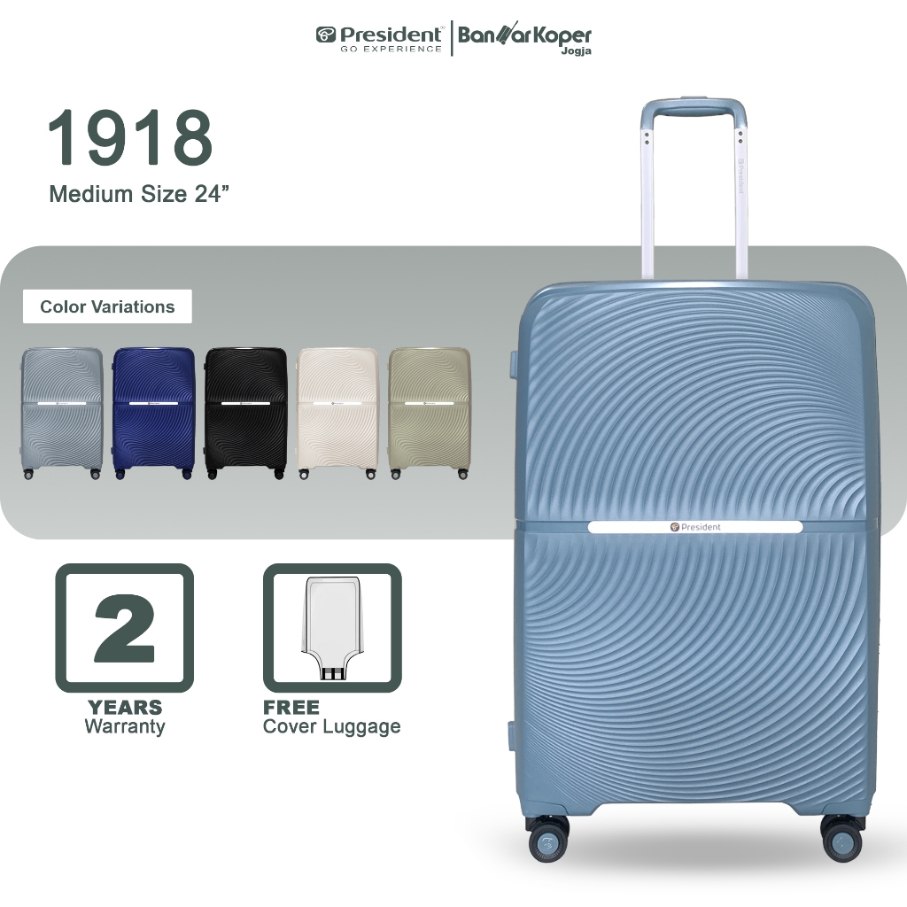 Jual President 1918 Original Koper Medium 24 Inch Hardcase PP TSA ...