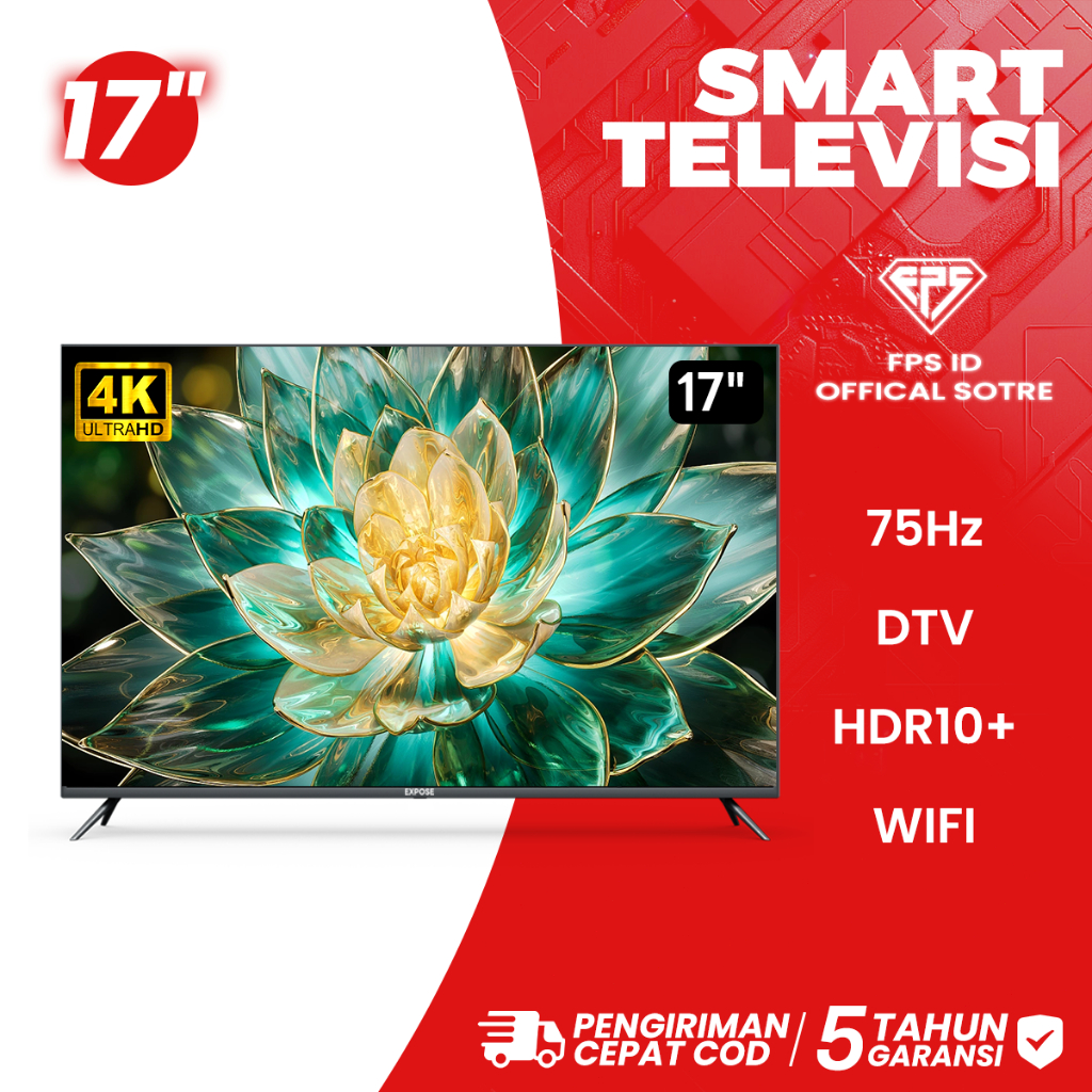 Jual TV Android TV Smart 17 inch TV Digital 17 inch 4K USB/HDMI/WLAN ...