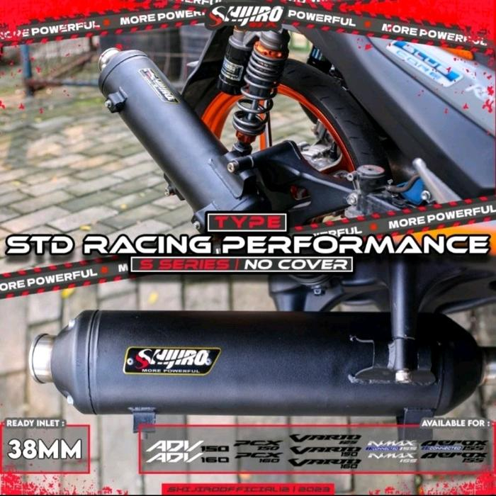 Jual KNALPOT SHIJIRO STANDAR RACING TYPE S & R SERIES AEROX LEXY N-MAX ...
