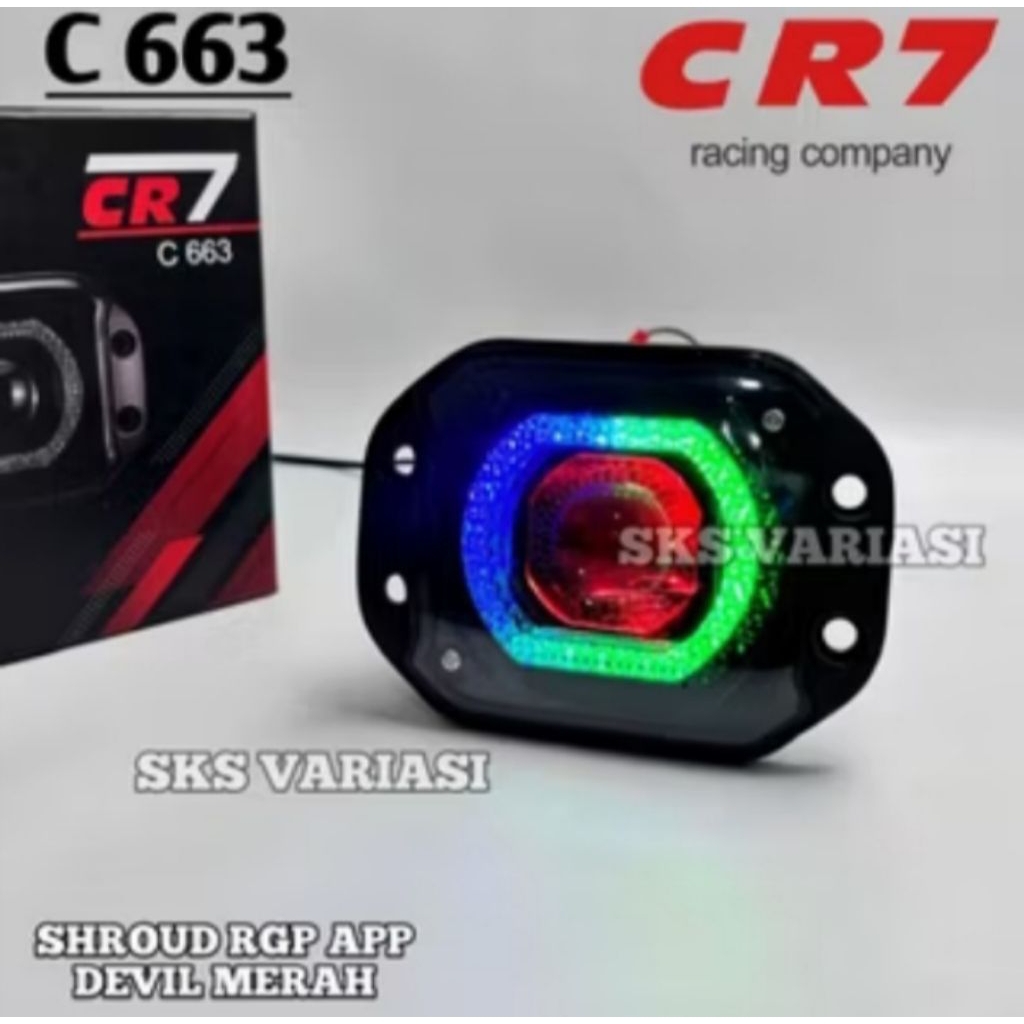 Jual Lampu tambak biled CR7 C663 APP CRF KLX WR155 KTM plus devil sound ...