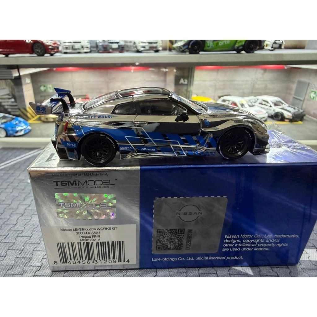 Jual MINI GT FF PROJECT NISSAN GTR R35 SILVER CHROME FF PROJECT ...