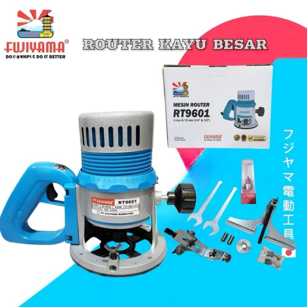 Jual Fujiyama Mesin Router RT9601 Profil Besar Chuck Diameter 12mm Daya ...