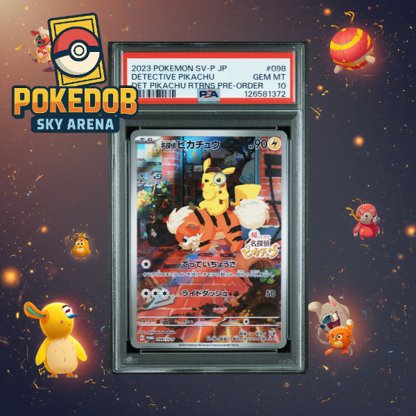 Pokemon Cards PSA 10 Detective Pikachu 098/SV-P Promo Pokemon Card