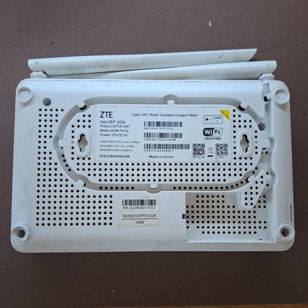 Jual MODEM ZTE ZXHN F670L 5G (PORT BIRU) +ADAPTOR | Shopee Indonesia