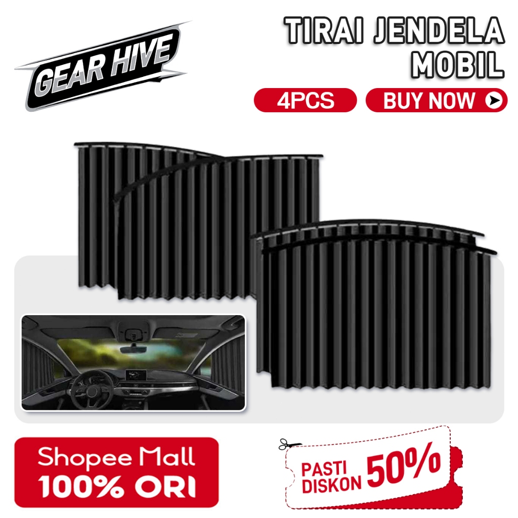 Tirai Jendela Mobil 4set (DEPAN DAN TENGAH) Gorden Mobil/ Tirai Mobil Premium 4Sisi Jendela Sinar Matahari Tirai Jendela Mobil sunshield/Gorden Mobil/tirai mobil kaca samping