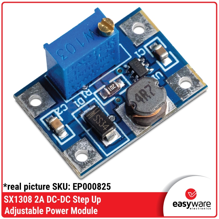 Jual Step Up 2A SX1308 Step Up Adjustable Power Module 2-28V 2A ...