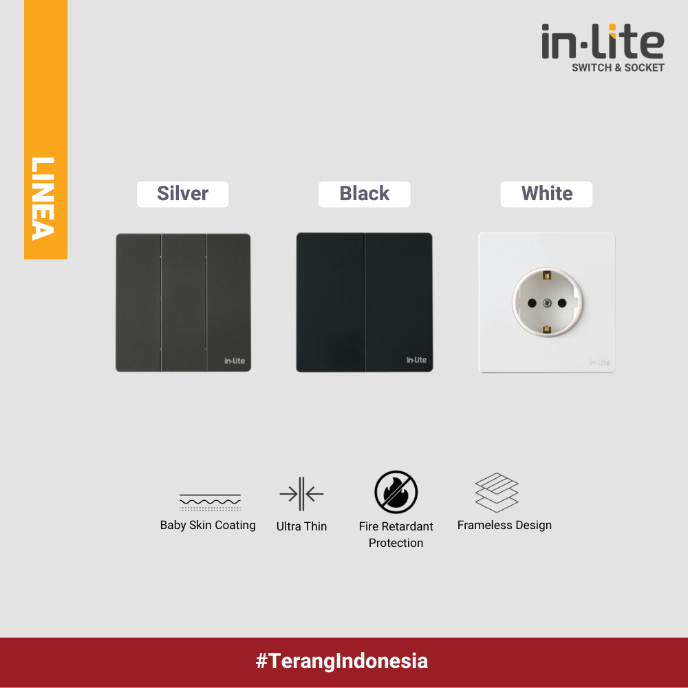 Jual in-Lite Switch & Socket Linea Series - Saklar & Stop Kontak ...
