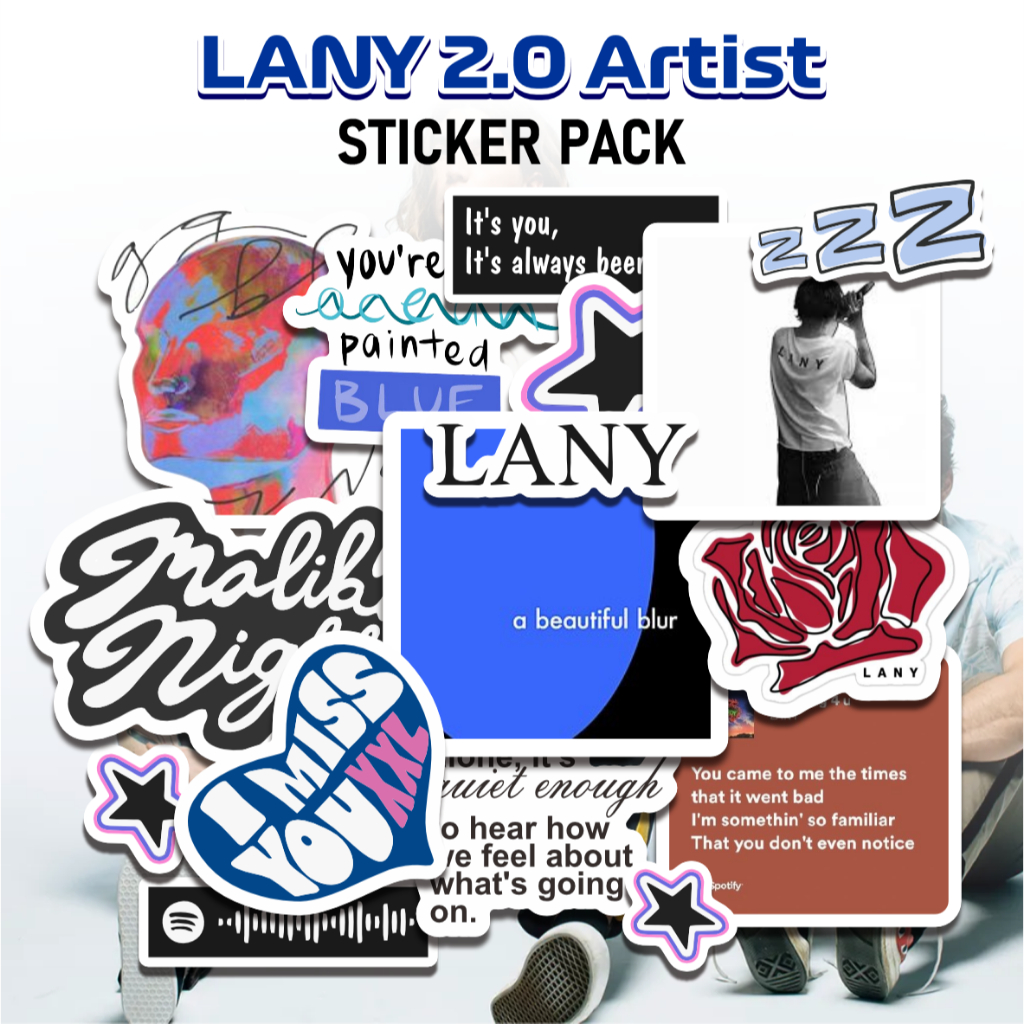 Jual 17pcs LANY 2.0 Artist Sticker Pack | Stiker Anti Luntur Tahan Air ...