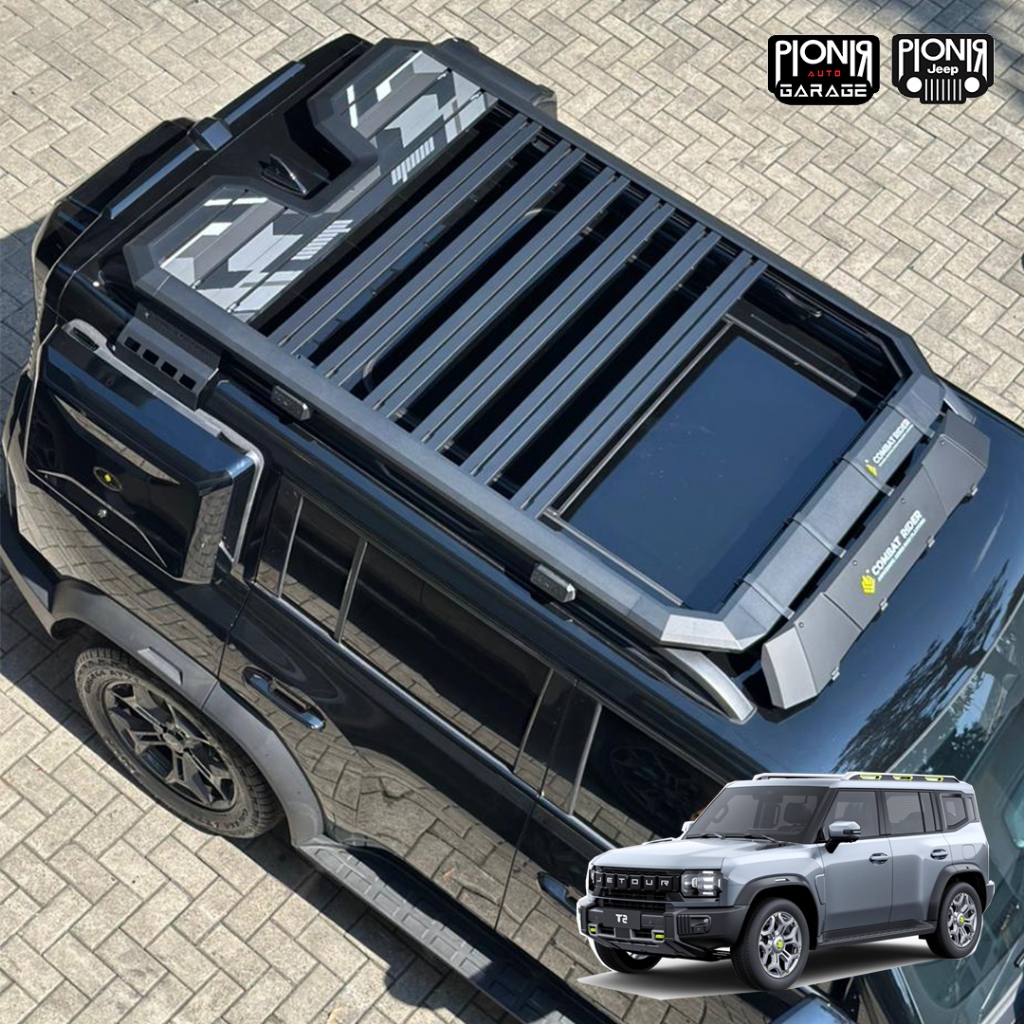 Jual Roof Rack Combat Rider Jetour T2 | Rak Atas Jetour T2 | Bagasi ...
