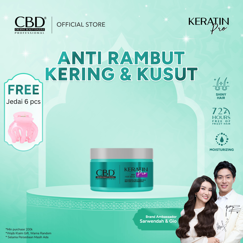 Jual CBD Professional Keratin Pro Daily Use Hair Mask (Masker Rambut ...
