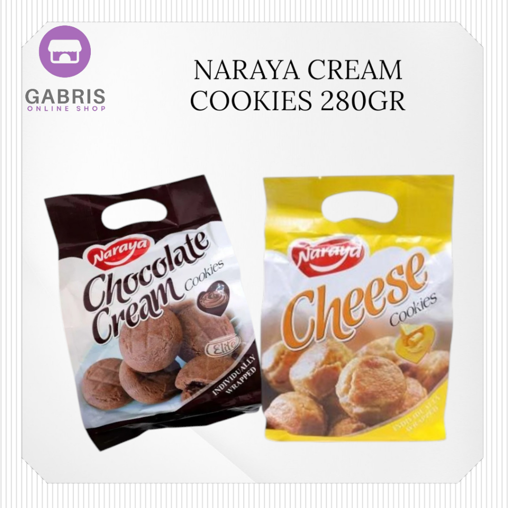 Jual Naraya Cookies Cream 280gr / Naraya Cream / Cookies Keju / Cookies ...