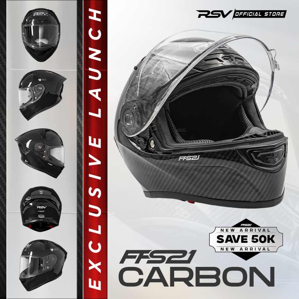 Jual Helm RSV FFS21 Motif Carbon Graphic Glossy - Helm Full Face ...