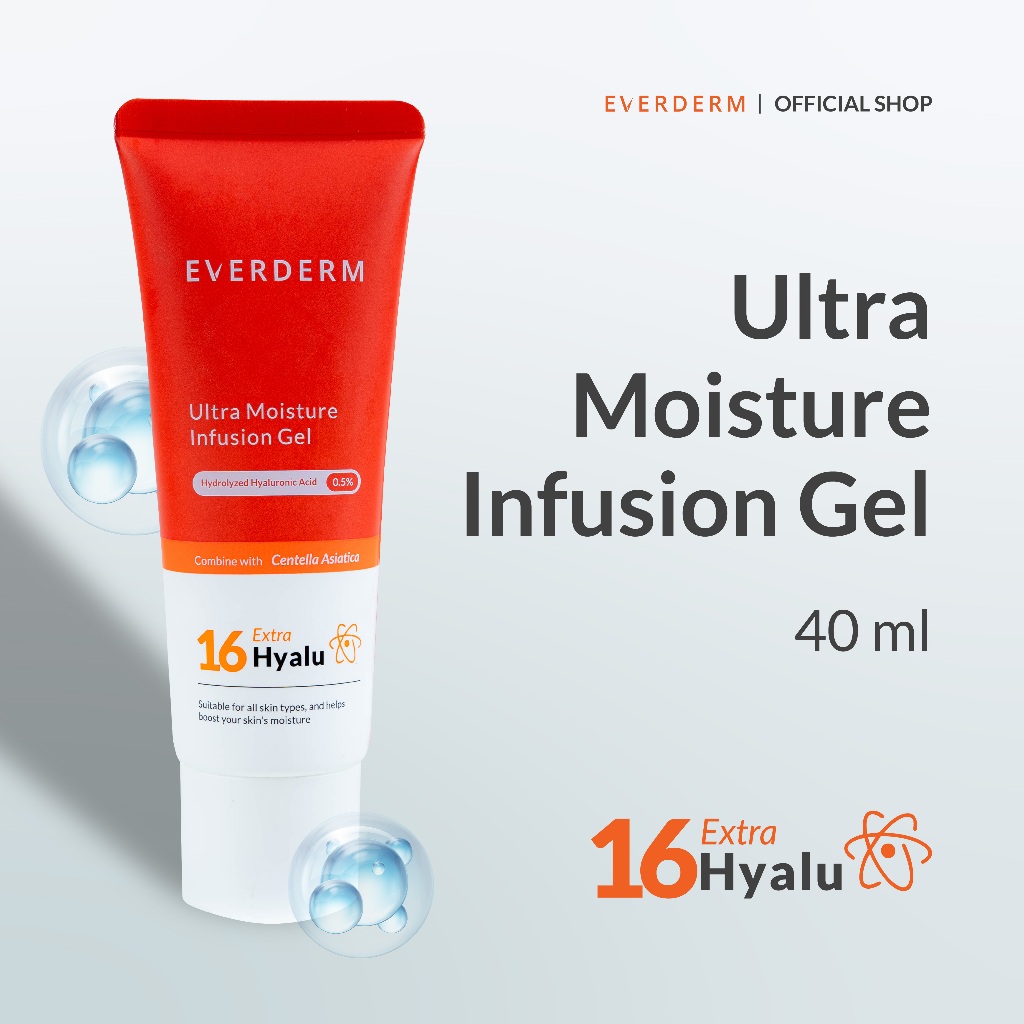Jual EVERDERM Ultra Moisture Infusion Gel Extra 16Hyalu || Skin Barrier ...