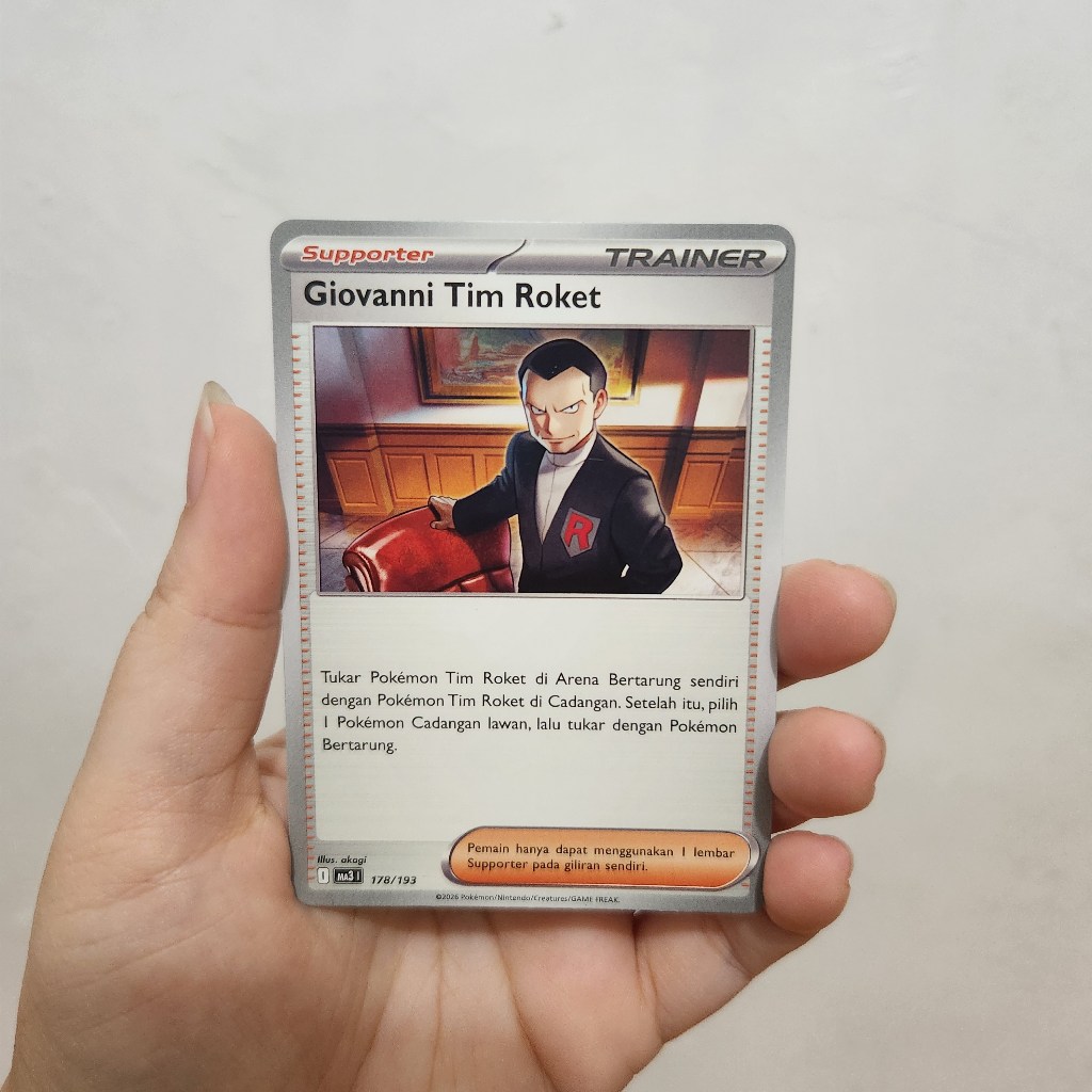 Jual Kartu Pokemon TCG Indonesia Trainers Supporter - Giovanni Team ...