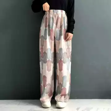 Celana Kulot Wanita Hommy Motif Rayon Viscos Adem Jatuh Muat BB 30–80kg (M–XXL) Nyaman Dipakai