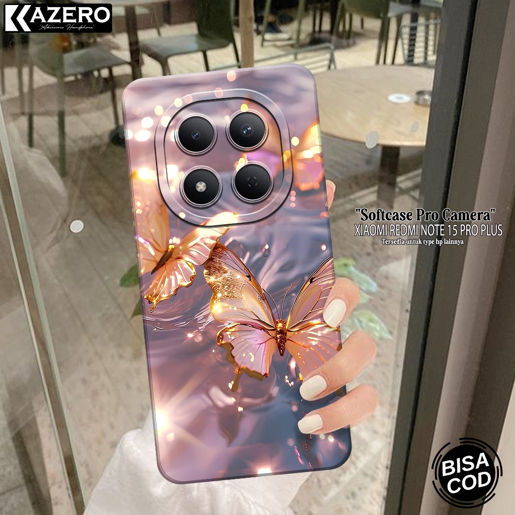 Jual Silikon Xiaomi Redmi Note 15 Pro Plus Terbaru Pro Camera Case Kupu ...