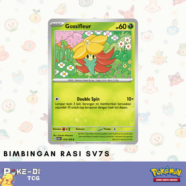 Jual Gossifleur sv7s | 014/166 C - Pokemon TCG Indonesia | Shopee Indonesia