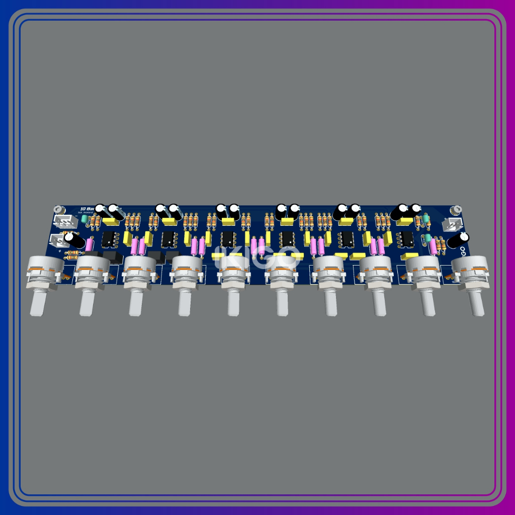 Jual PCB Equalizer Mono 10 Channel Double Layer | Shopee Indonesia