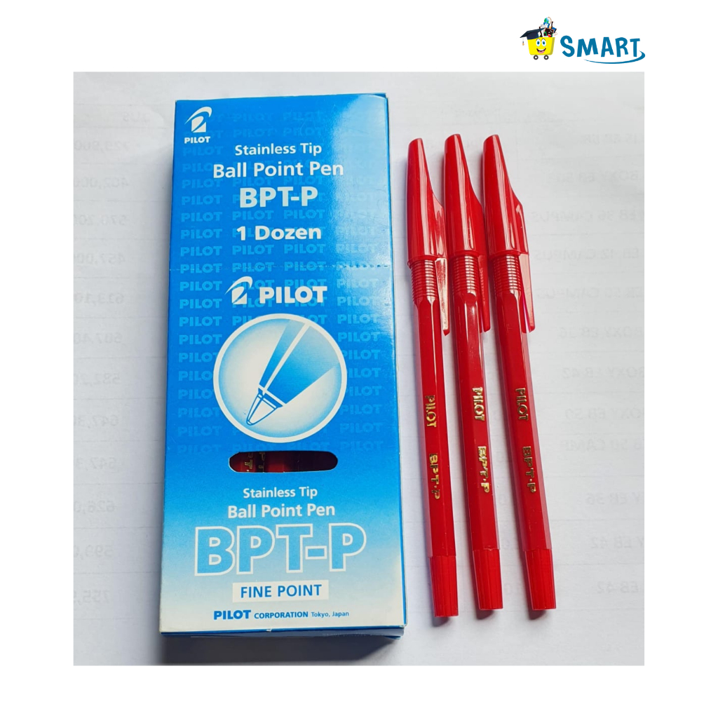 Jual (1 PAK ISI 12 PCS)PILOT BALLPOINT BPTP MERAH | Shopee Indonesia