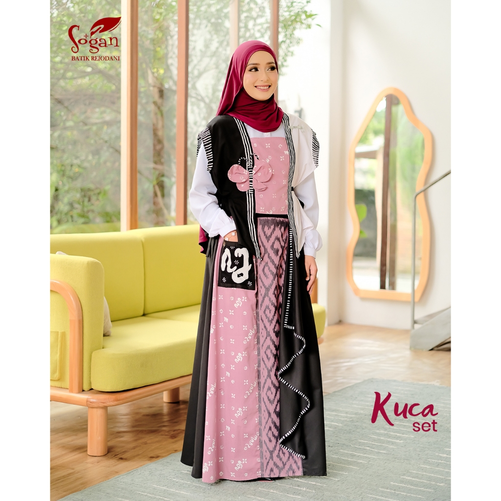 Jual Kuca Set Vest dan Rok Batik Asli Eksklusif by Sogan Batik | Shopee ...