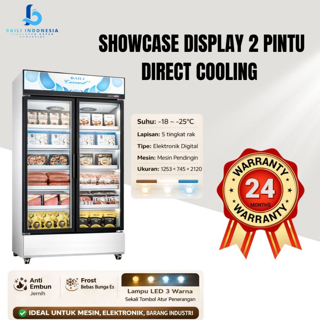 Jual BAILI SHOWCASE COOLER FREEZER DISPLAY KOMERSIAL HEMAT LISTRIK ...