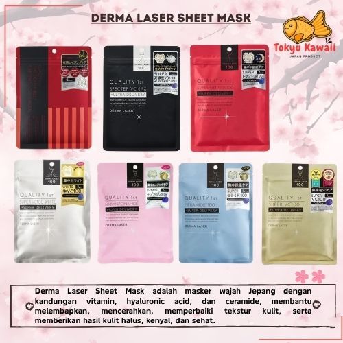 Jual Derma Laser Quality 1st Super VC100 White Masker Lembar | Shopee ...