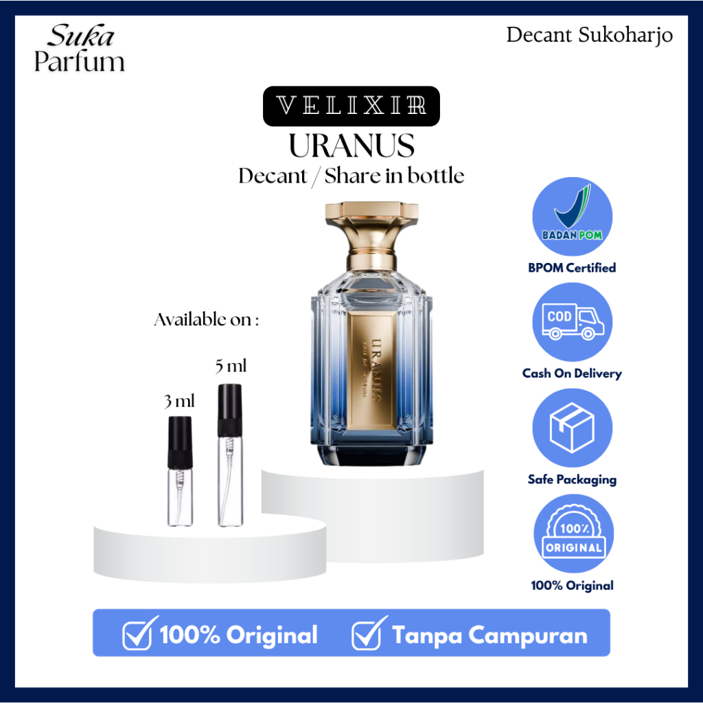 Jual Decant Parfum VELIXIR Uranus Eau de Perfume Original | Shopee ...