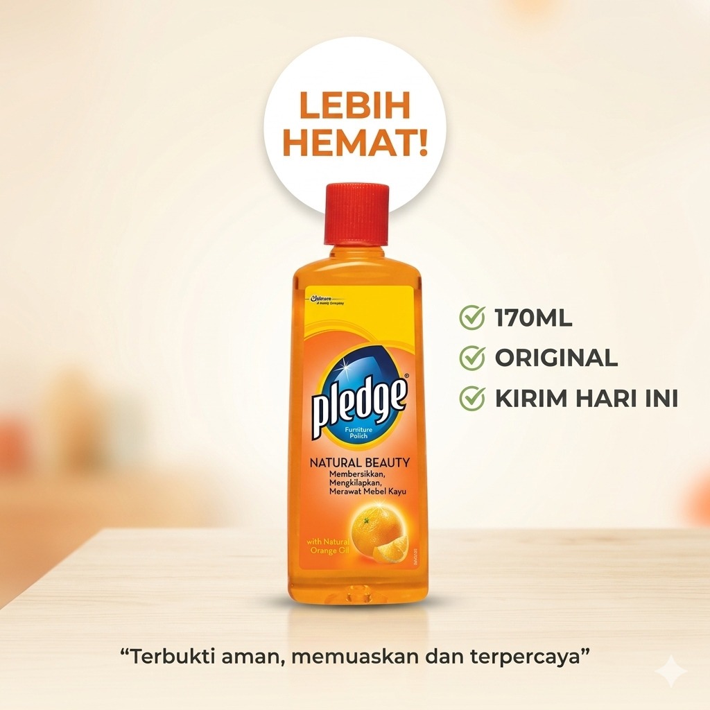 Jual Pledge Furniture Polish Orange 170 ml | Shopee Indonesia