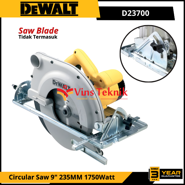 Jual DEWALT D23700 Mesin Gergaji Kayu Sirkel Circular Saw 9