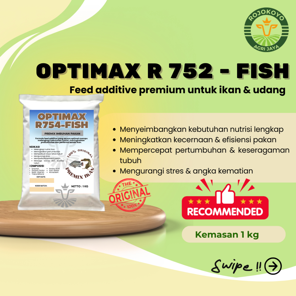 Jual Optimax R754-Fish - Premix Ikan dan Udang untuk Meningkatkan ...