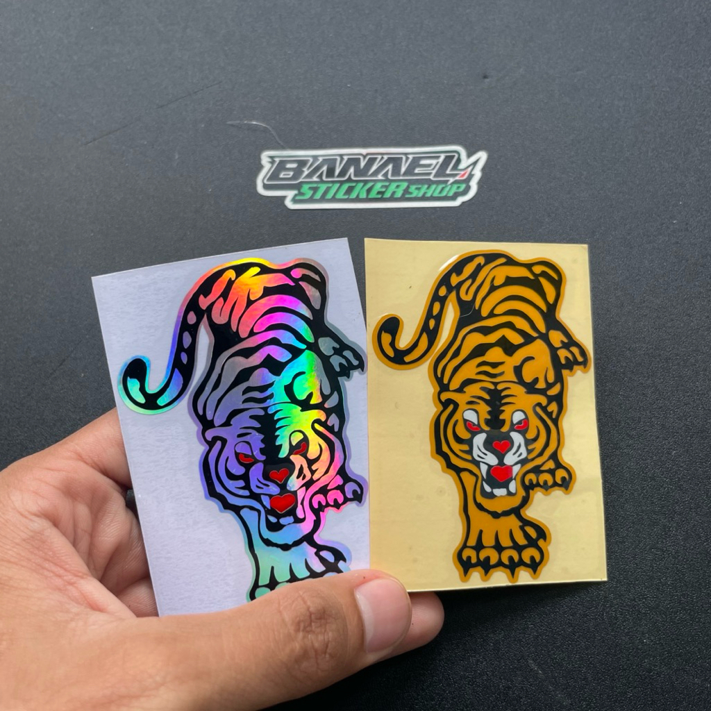 Jual Sticker Stiker Macan Harimau Sticker Kepala Macan Harimau Cutting ...