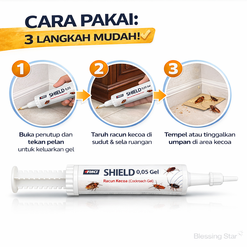Jual Shield 0.05 Gel 30Gr umpan basmi anti kecoa cockroach Fipronil ...