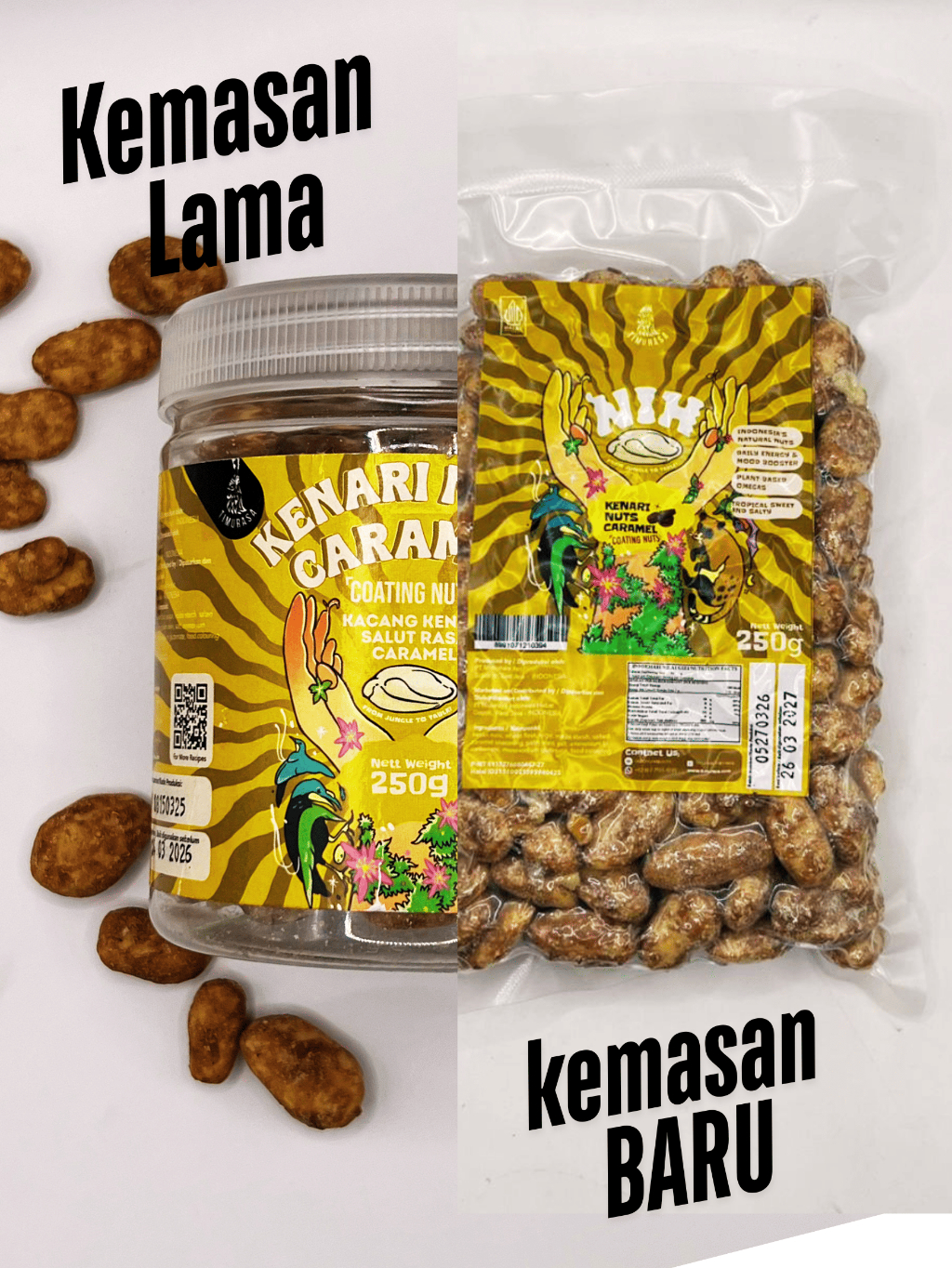 Jual Timurasa SNACK NIH Kenari Rasa Karamel 250gr | Shopee Indonesia