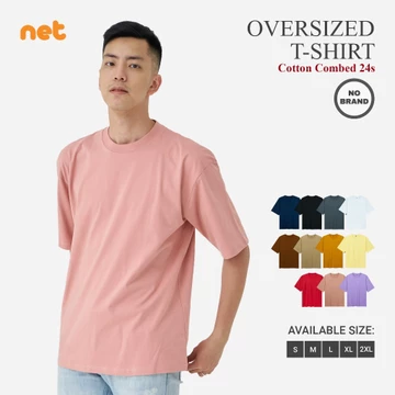 Kaos Polos Oversize Cotton Combed 24S Oversized Tshirt Big Size Unisex Pria Wanita