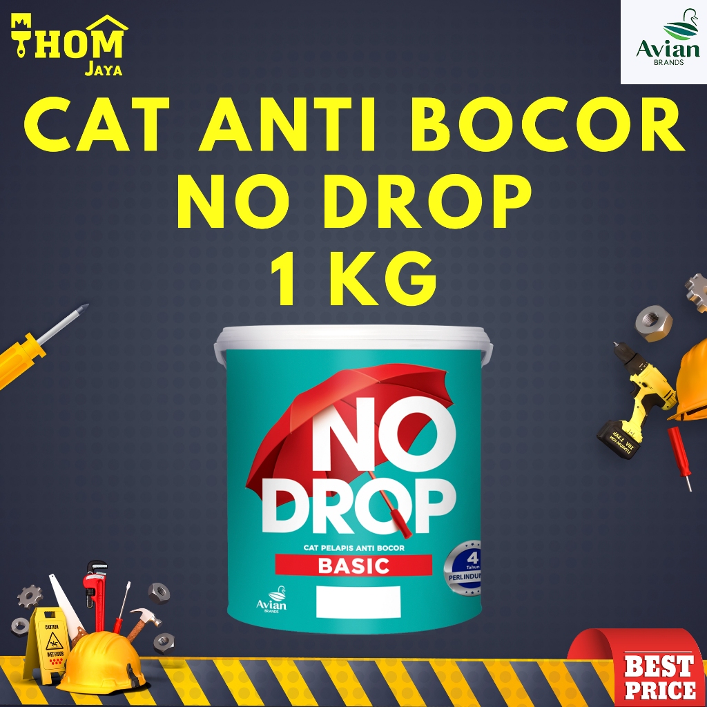 Jual CAT PELAPIS ANTI BOCOR / CAT ANTI BOCOR - 1 KG - NO DROP BASIC ...