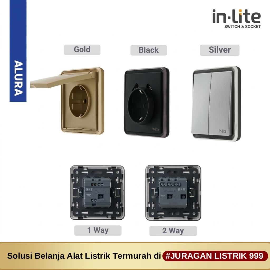 Jual INLITE Switch & Socket Alura Series - Saklar & Frame | Shopee ...
