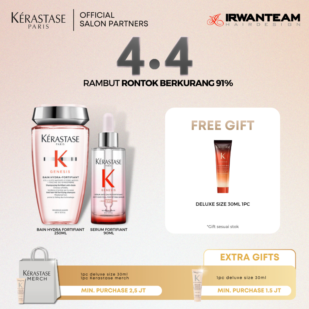 Jual Kerastase Anti Hair Fall Shampoo & Serum Rambut Rontok & Patah ...