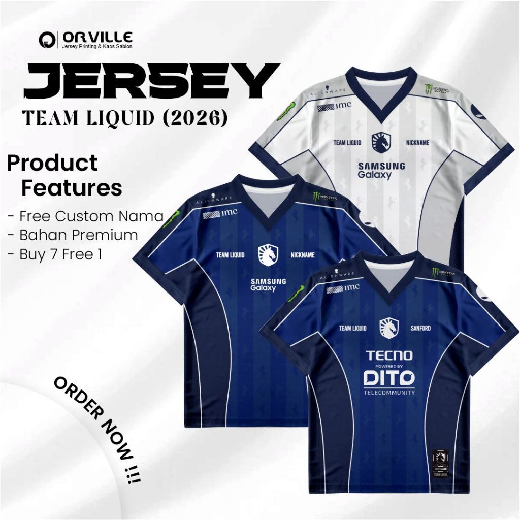 Jual Jersey Team Liquid ID Team Liquid PH Home & Away New 2026 TLPH ...