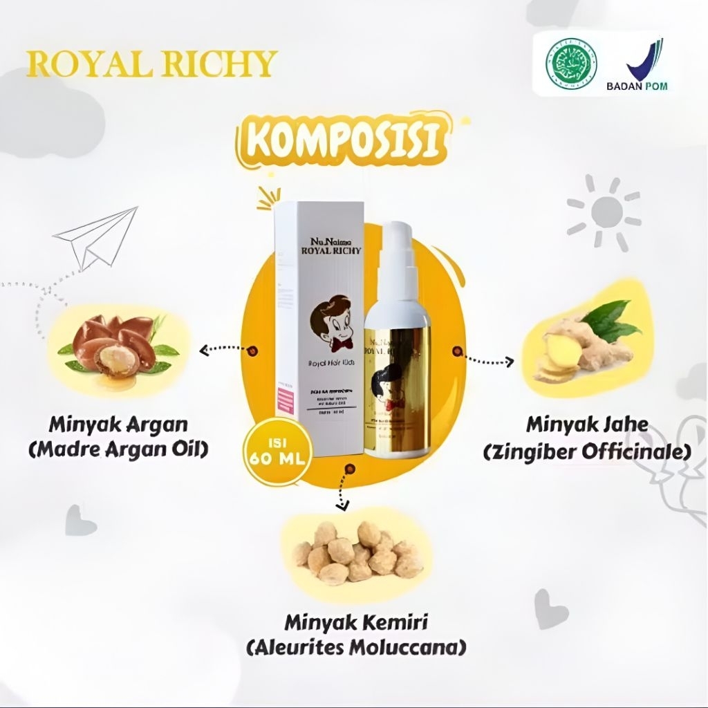 Jual Naufa Royal Richy Minyak Rambut Anak Serum PenumbuhRambut Original ...
