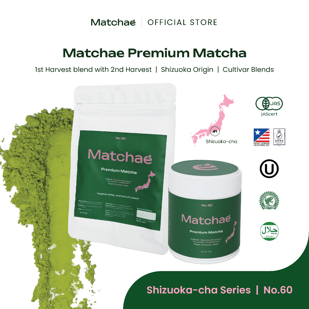 Jual MATCHAE - Japanese Shizuoka Pure Premium Matcha Powder No.60 30 ...