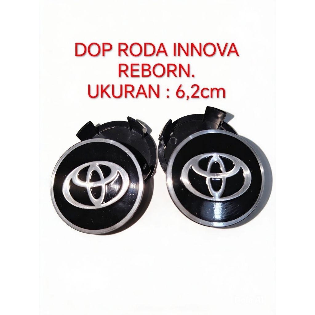 Jual TUTUP DOP RODA VELG TUTUP BAN VELG TOYOTA INNOVA REBORN HITAM ...