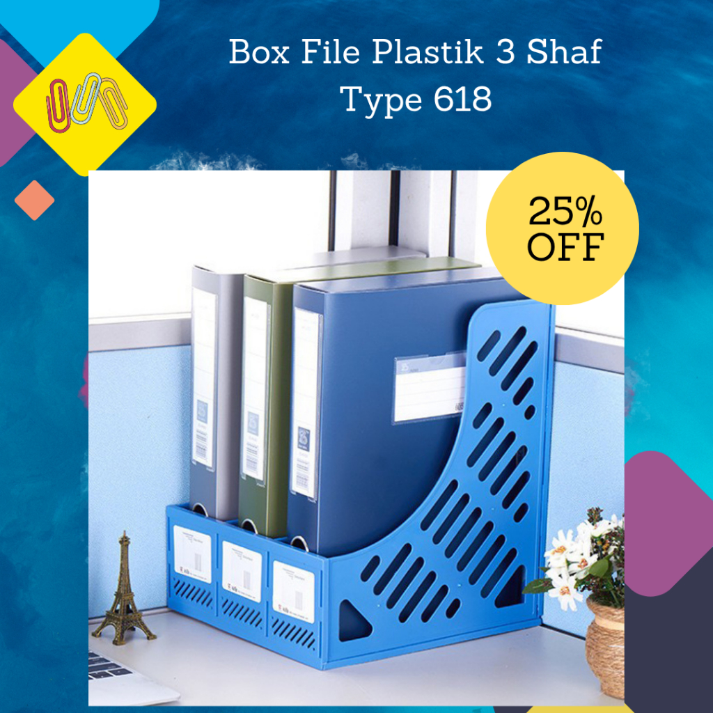 Jual Box File Plastik 3 Shaf Type 618 | Shopee Indonesia