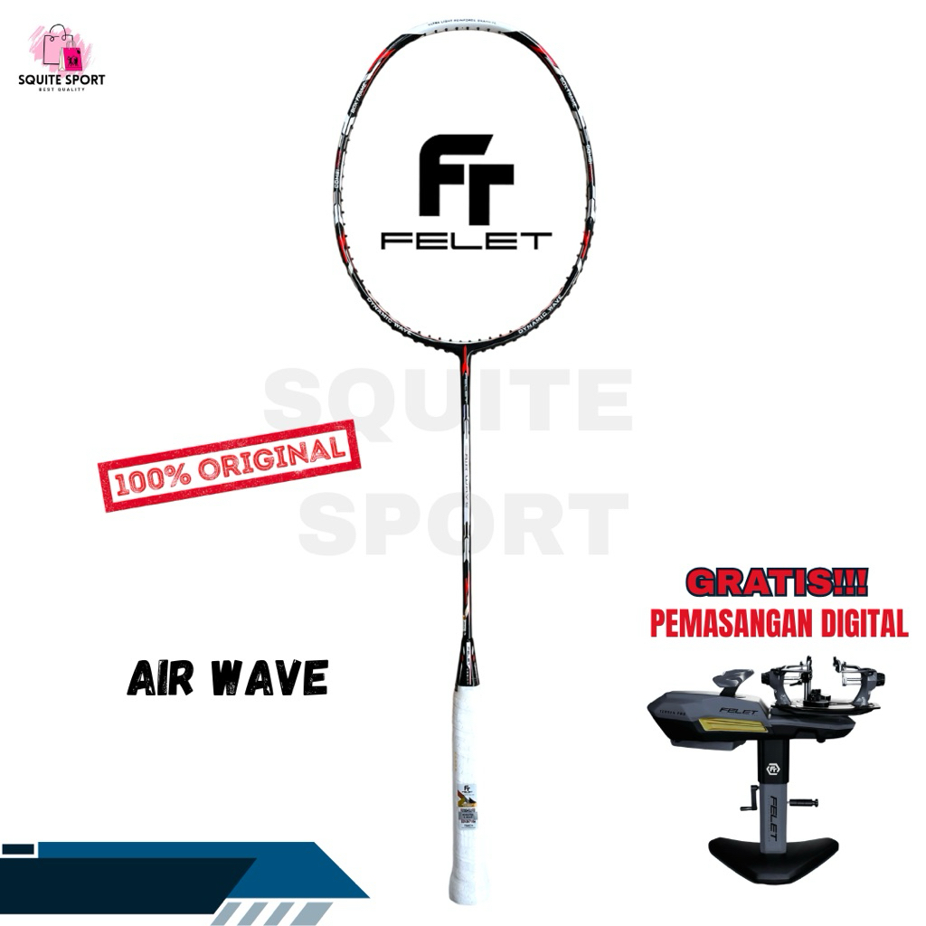 Jual RAKET FELET AIR WAVE 6U ORIGINAL BADMINTON | Shopee Indonesia