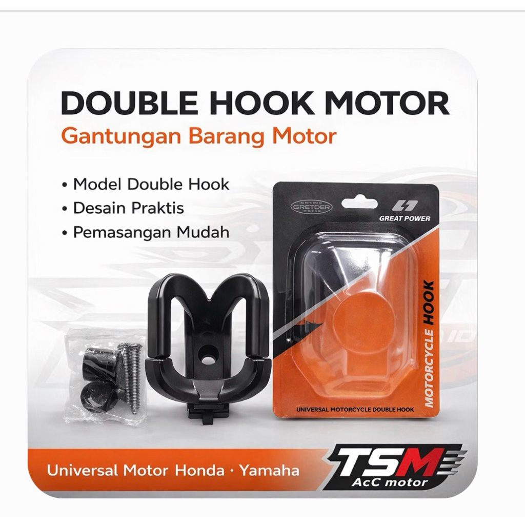 GANTUNGAN BARANG 2 CABANG PNL UNIVERSAL  OTRICA  MIO - BEAT - VARIO - SCOOPY - DLL