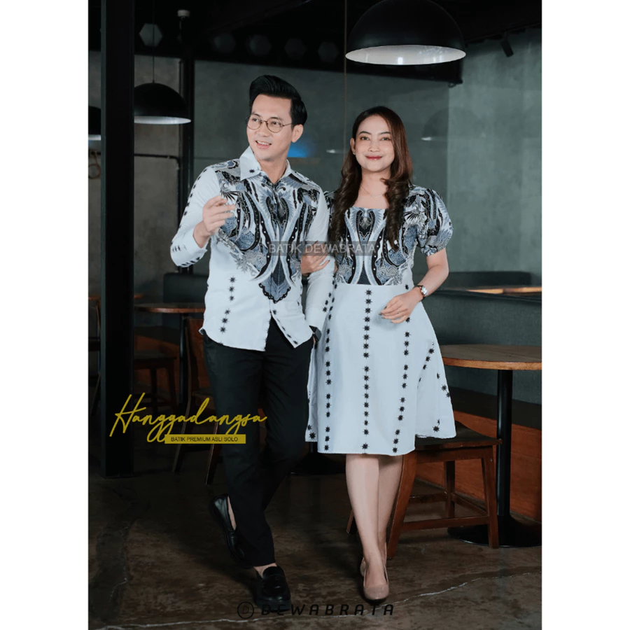 HANGGADANGSA Batik Couple Kemeja Dress
