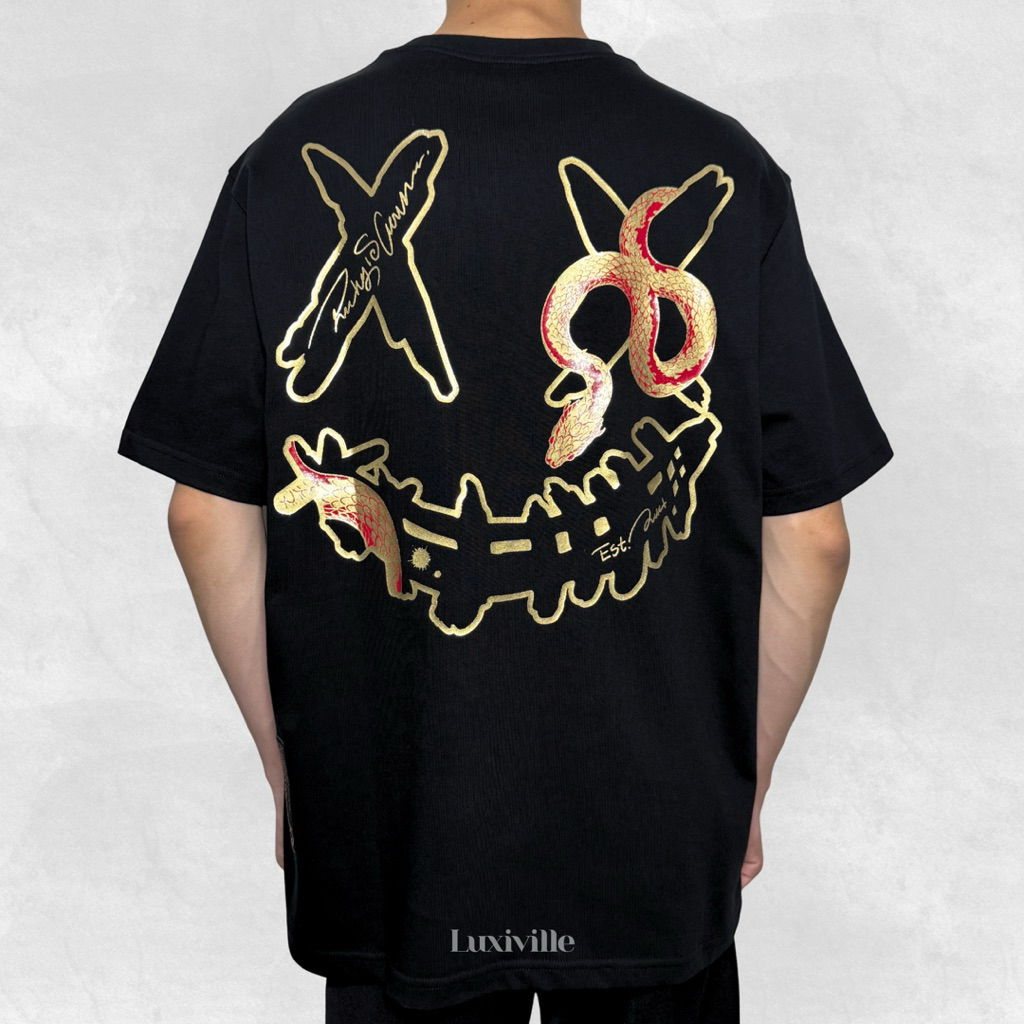 Jual RIC Ricky Is Clown Golden Scaled Snake Black Tee Original / Baju ...