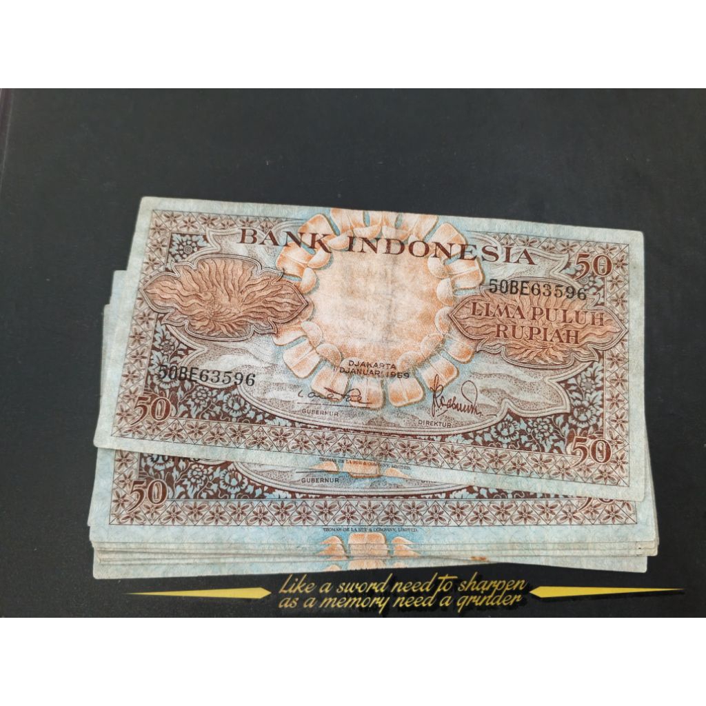 Jual UANG KUNO 50 RUPIAH SERI BUNGA TAHUN 1959 | Shopee Indonesia