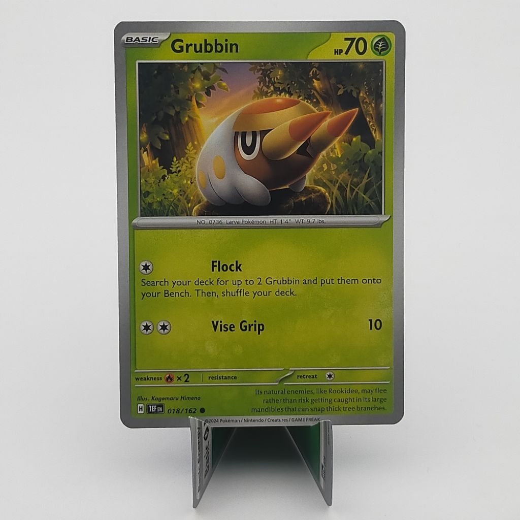 Jual Kartu TCG Pokemon EN Original Grubbin TEF 018/162 | Shopee Indonesia