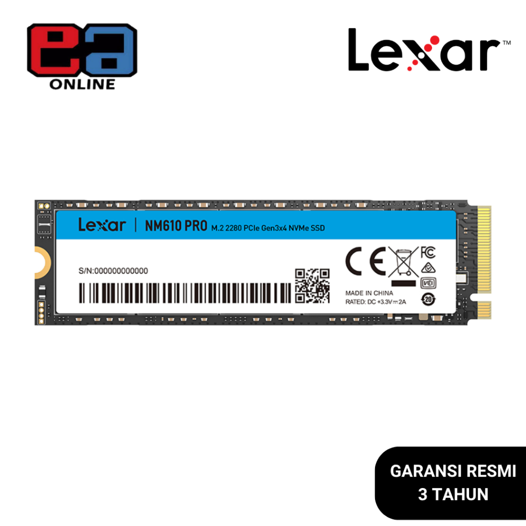 Jual Lexar SSD NM610 Pro 1TB / 2TB M.2 NVMe PCIe Gen 3x4 | Shopee